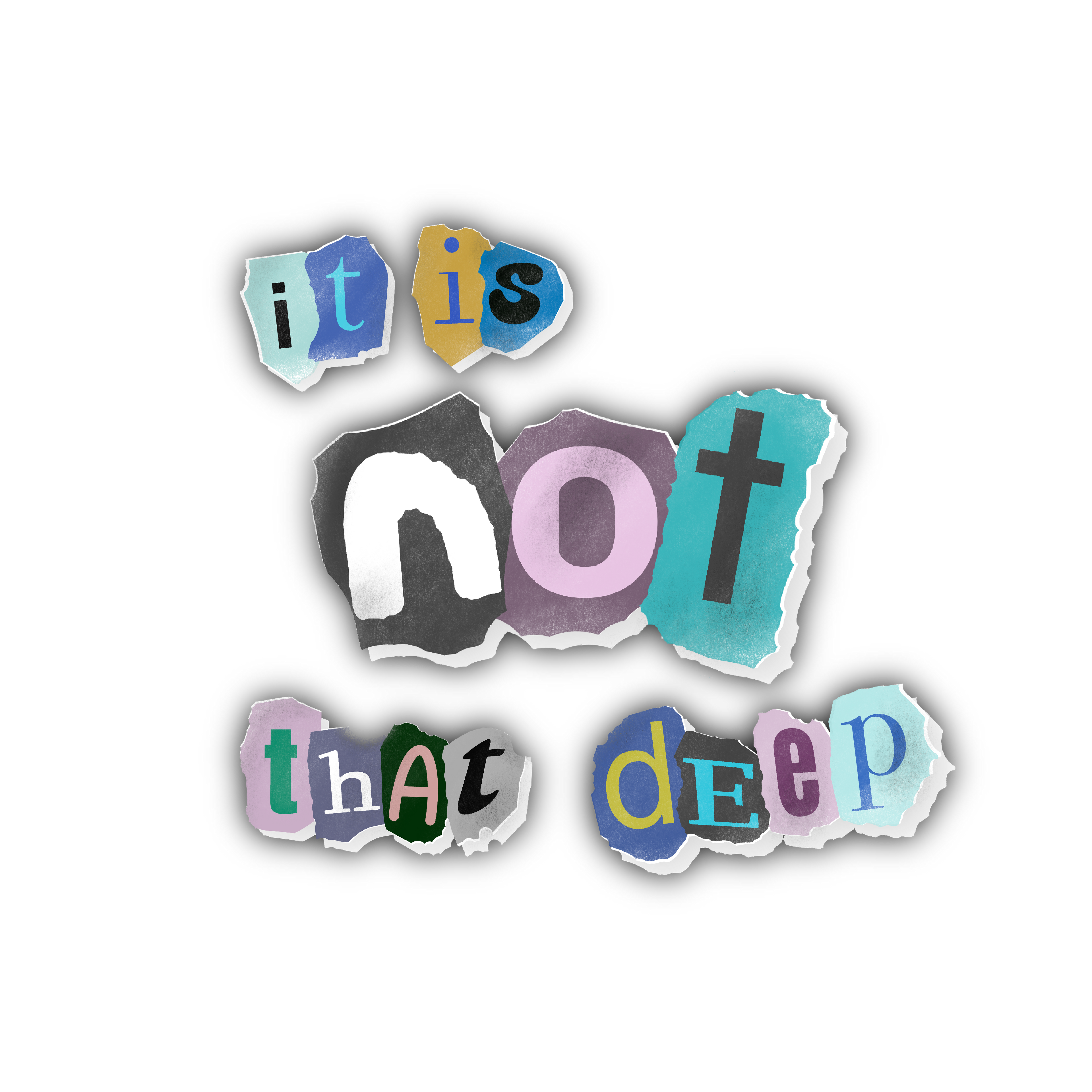 IT IS NOT THAT DEEP – Shirt • Schwarz