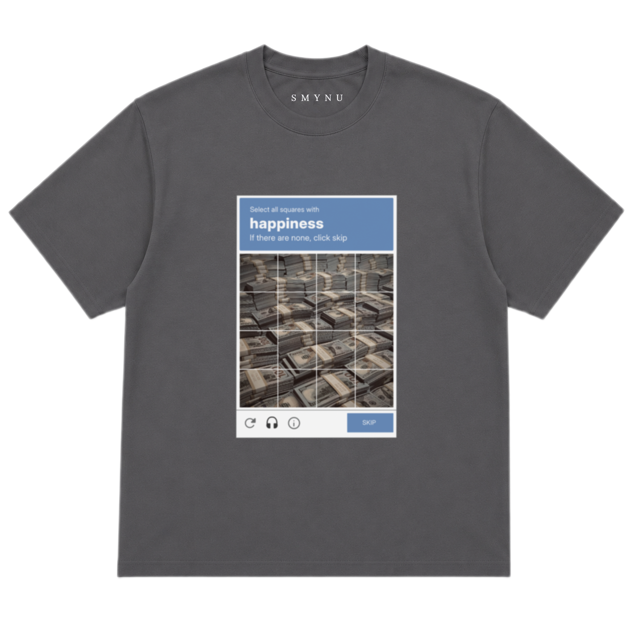 HAPPINESS – Shirt • Grau