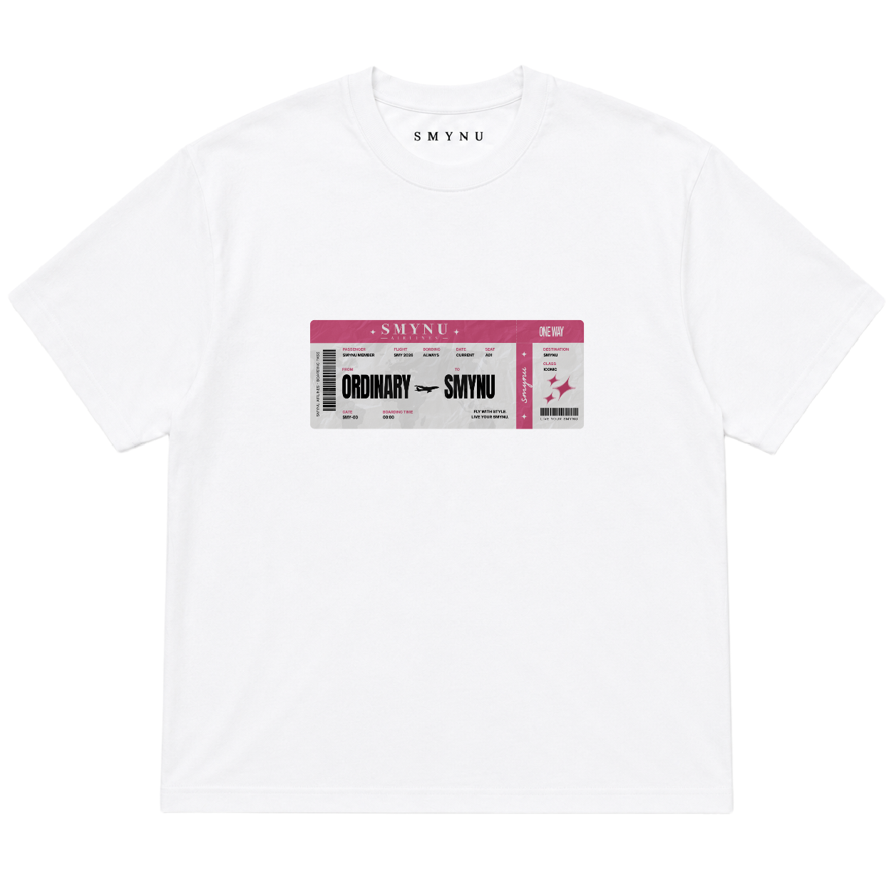 SMYNU AIRLINES – Shirt • Weiß