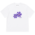 Violett Bloom – Shirt • Weiß